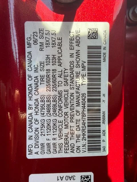 Used 2023 Red Honda EX-L image 32