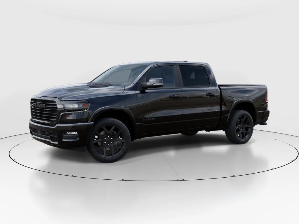 New 2026 Diamond Black Crystal Pearl-Coat Exterior Paint RAM Laramie image 2
