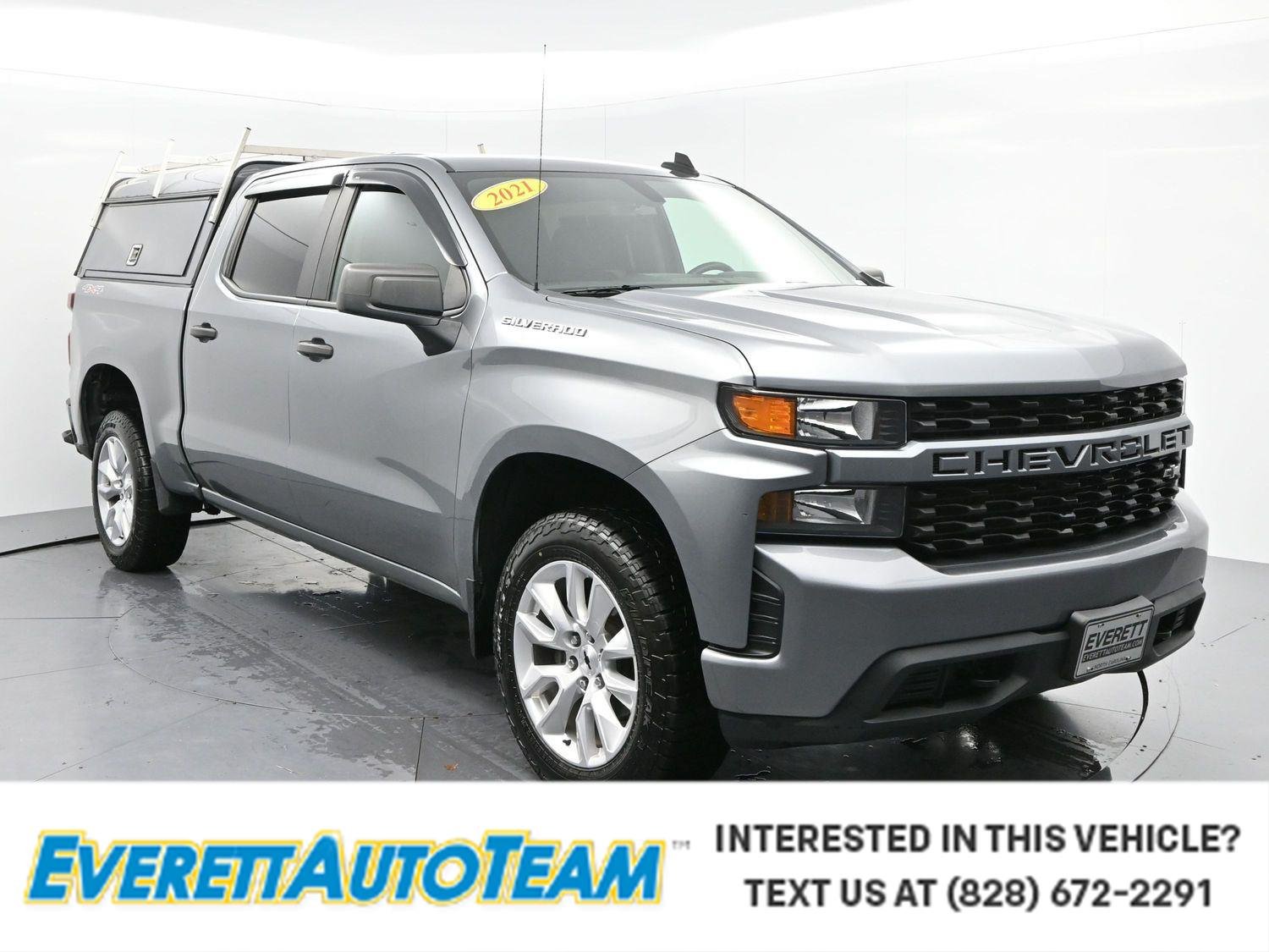 Gray (SATIN STEEL METALLIC) 2021 Chevrolet Silverado 1500 Pickup Truck Four-Wheel Drive Automatic