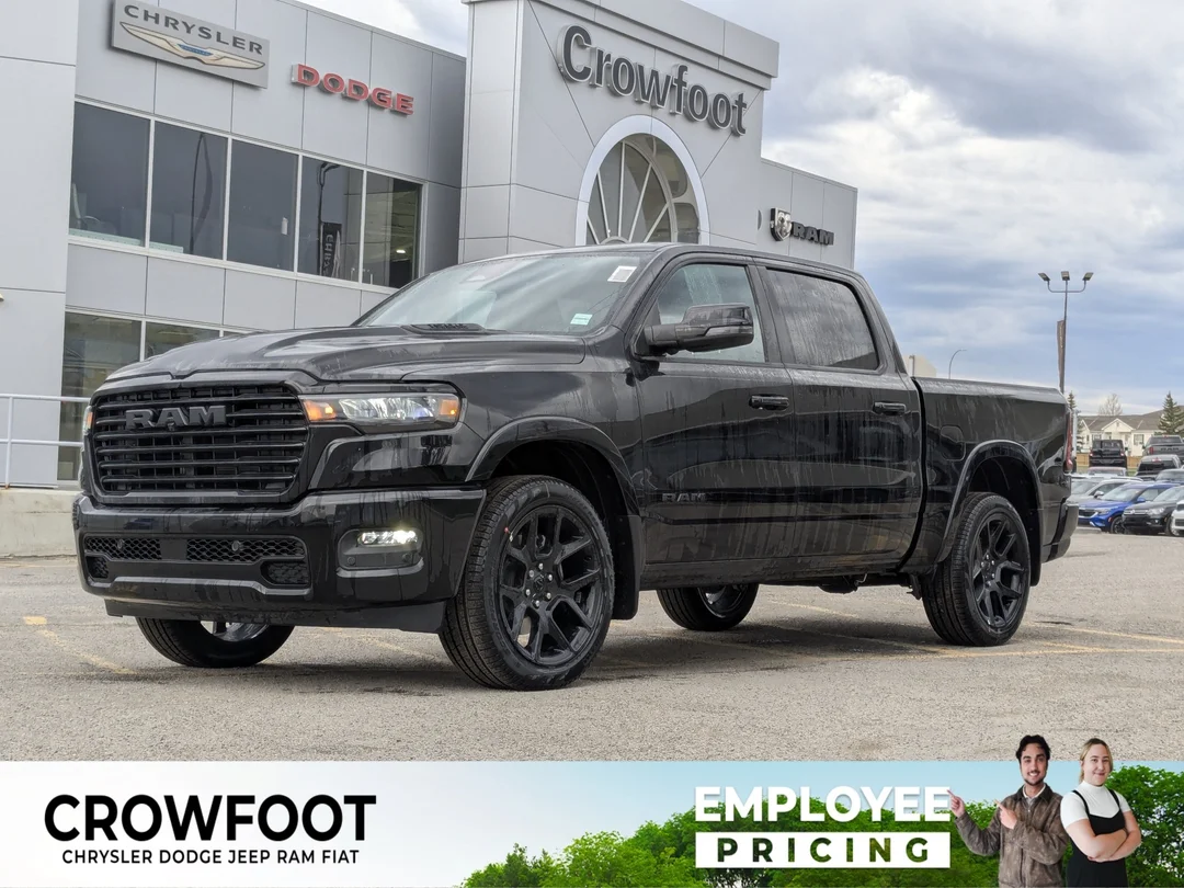 New 2026 Black RAM Laramie - - Twin Turbo - 22 Black Wheels - 14.4 Screen - Harman/Kardon - Pano Sunroof & More! image 1