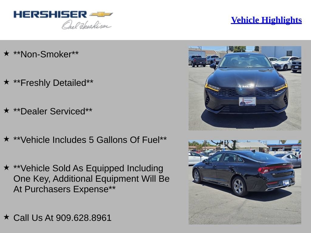 Used 2023 Kia K5 LXS with VIN 5XXG14J28PG221597 for sale in Chino, CA