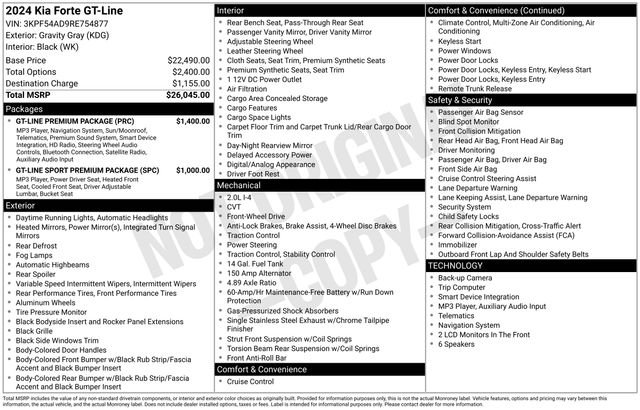 Used 2024 Gray Kia GT-Line image 22