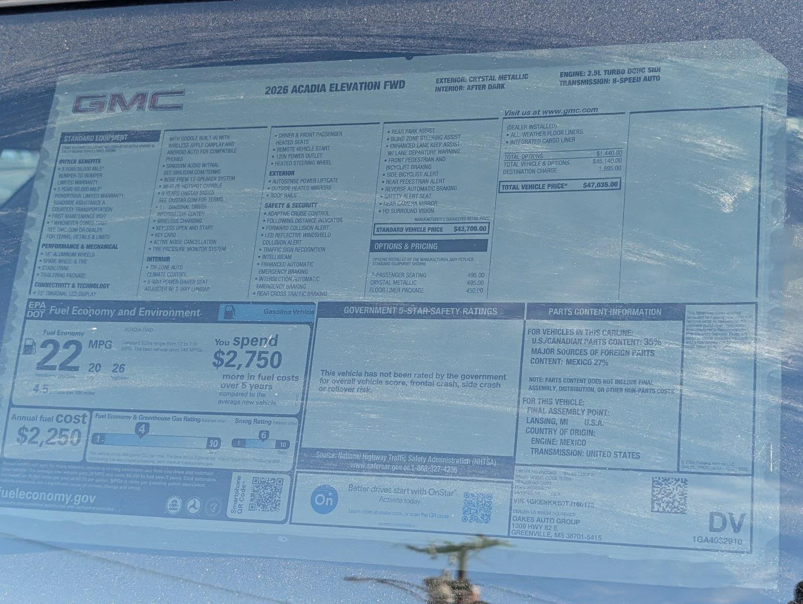 New 2026 Crystal Metallic GMC Elevation image 33