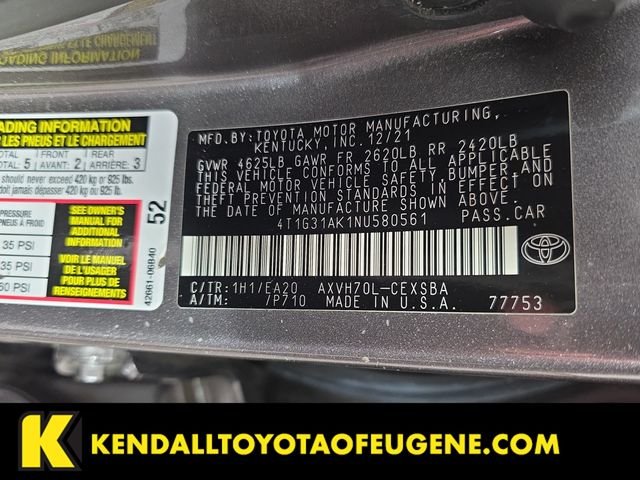 Used 2022 Gray Toyota SE image 10