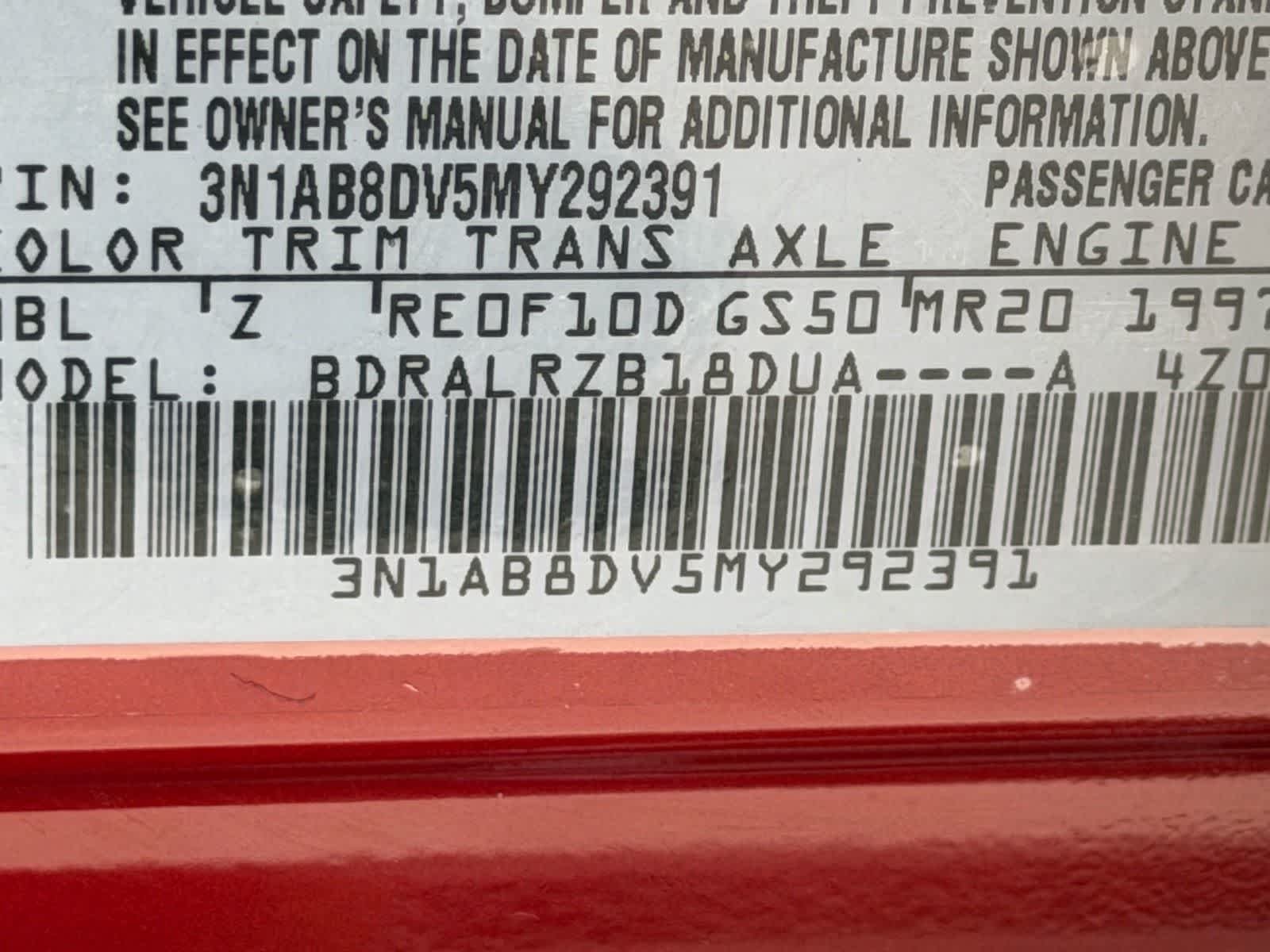 Certified Used 2021 Scarlet Ember Tintcoat Nissan SR image 37