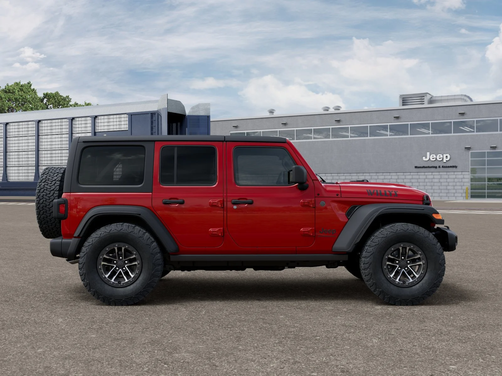 New 2026 Firecracker Red Clear-Coat Exterior Paint Jeep Willys image 12