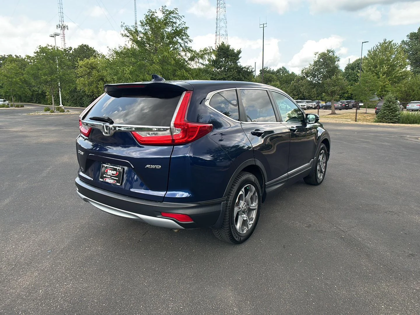 Used 2018 Obsidian Blue Pearl Honda EX image 9