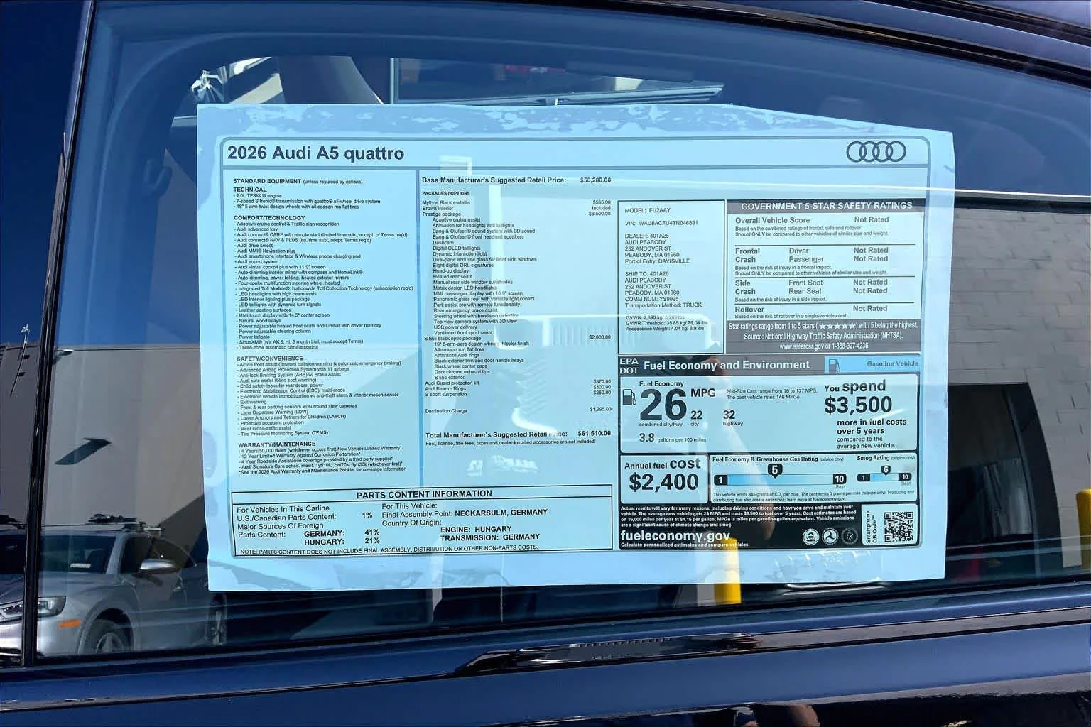 New 2026 Mythos Black me Audi Prestige image 18