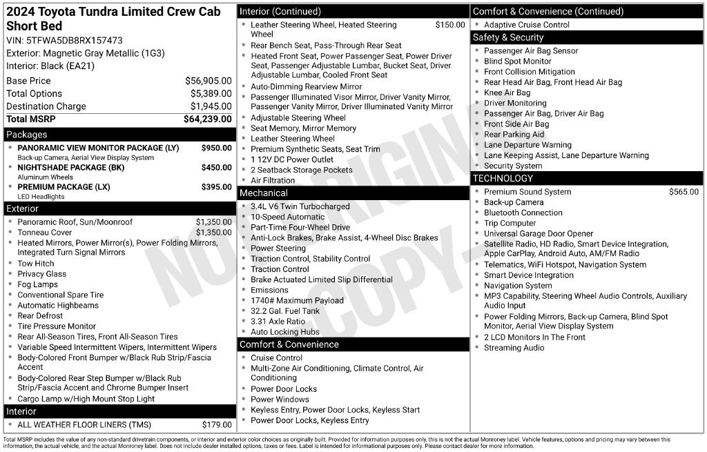 Used 2024 Gray Toyota Limited image 11