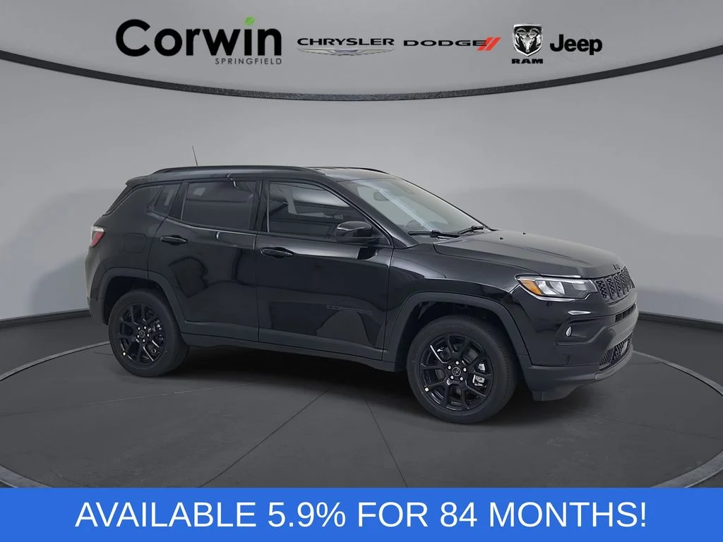 New 2026 Diamond Black Crystal Pearlcoat Jeep Latitude image 1