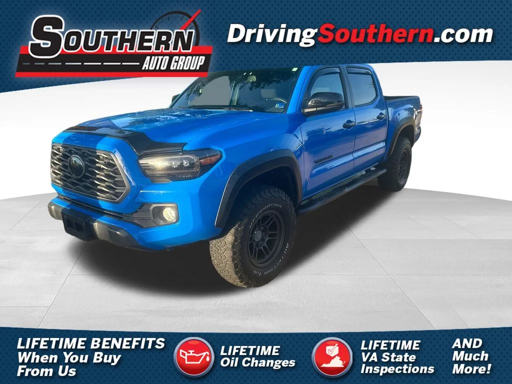 Used 2021 Blue Toyota TRD Off-Road image 1