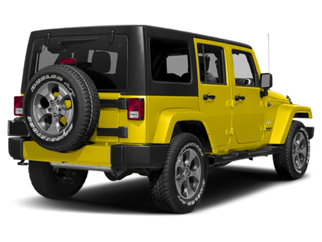 Used 2015 Baja Yellow Jeep Unlimited Sahara image 2