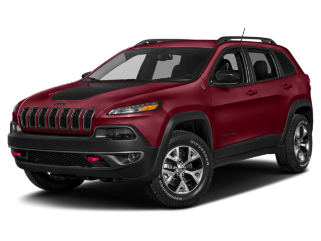 Used 2015 Deep Cherry Red Crystal Pearlcoat Jeep Trailhawk image 1