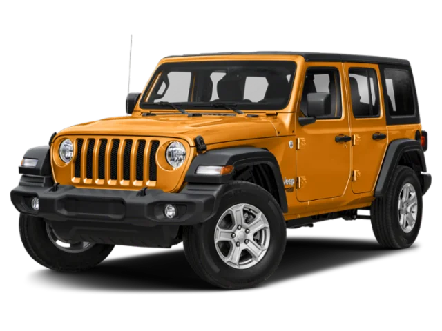 Used 2021 Orange Jeep Unlimited Sport S image 1