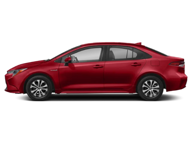 Used 2021 Barcelona Red Metallic Toyota LE image 3