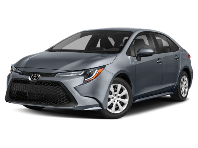 Used 2021 Classic Silver Metallic Toyota LE image 1