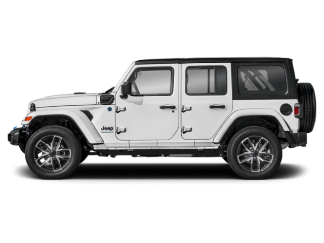 Used 2024 Bright White Clearcoat Jeep Sahara 4xe image 3