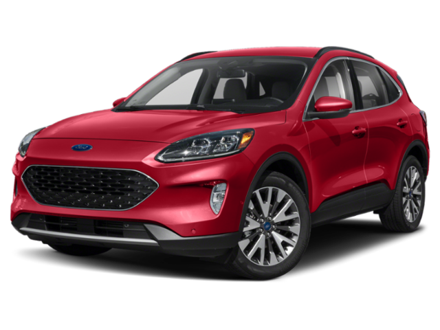 Used 2022 Red Ford Titanium image 1