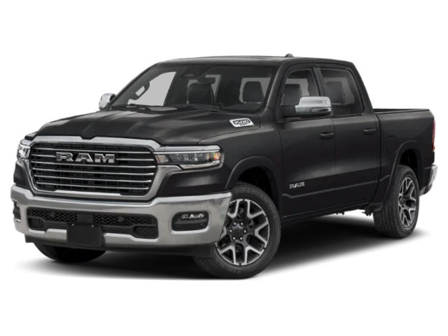 New 2026 Diamond Black Crystal Pearlcoat RAM Laramie image 1
