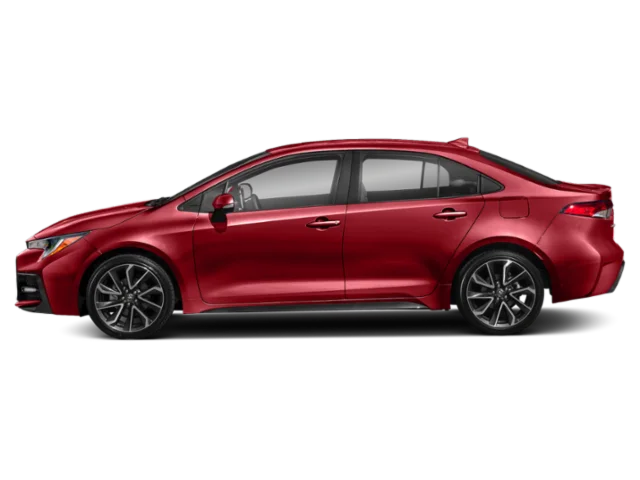 Used 2020 Barcelona Red Metallic Toyota SE image 3