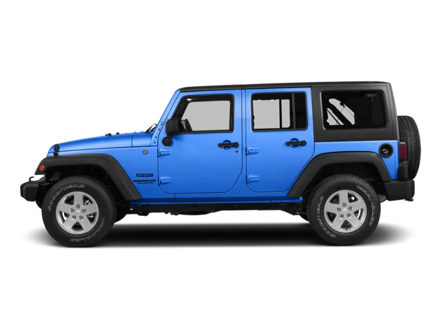 Used 2015 Blue Jeep Unlimited Sahara image 3