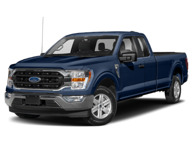 Used 2022 Antimatter Blue Metallic Ford XLT image 1