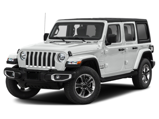 Used 2020 Bright White Clearcoat Jeep Unlimited Sahara Altitude image 1