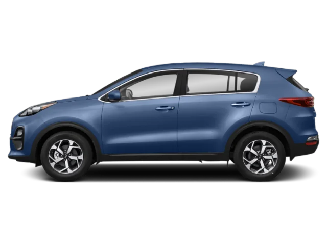 Used 2021 Blue Kia LX image 4