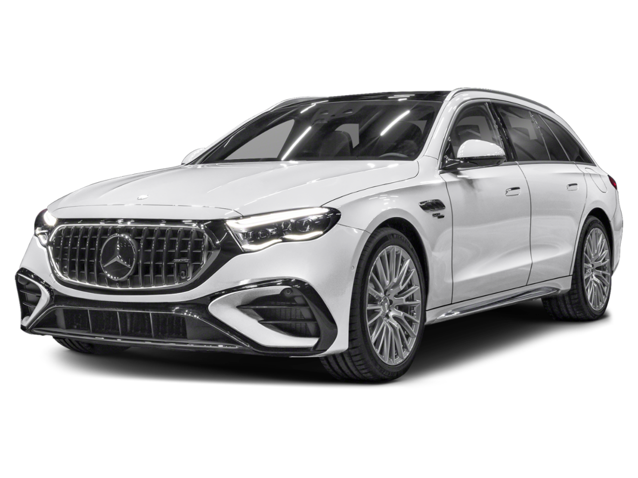 New 2027 MANUFAKTUR Moonlight White Magno Mercedes-Benz AMG® E 53 Hybrid Wagon image 1