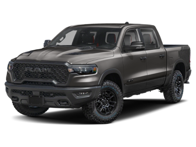 Gray (Granite Crystal Metallic Clearcoat) 2026 RAM 1500 Rebel Crew Cab 4WD Pickup Truck Four-Wheel Drive