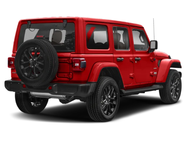 Used 2022 Firecracker Red Clearcoat Jeep Unlimited Sahara 4xe image 2