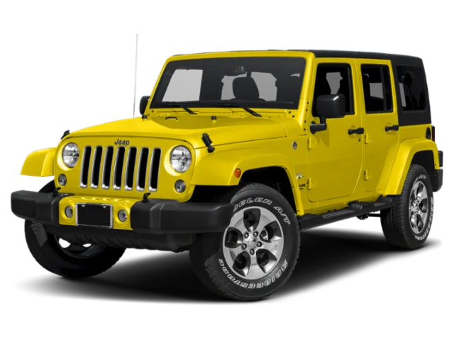 Used 2015 Baja Yellow Jeep Unlimited Sahara image 1