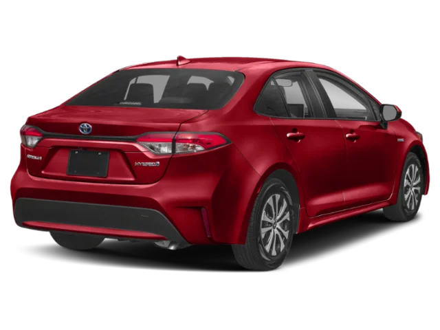 Used 2021 Barcelona Red Metallic Toyota LE image 2