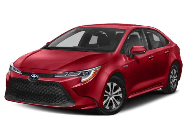 Used 2021 Barcelona Red Metallic Toyota LE image 1