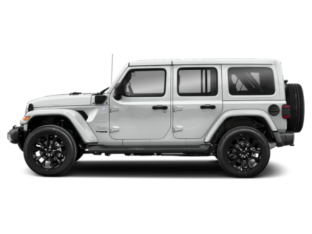 Used 2021 White Jeep Unlimited Rubicon 4xe image 3