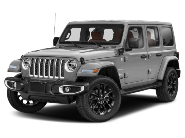 Used 2022 Gray Jeep Unlimited Rubicon 4xe image 1