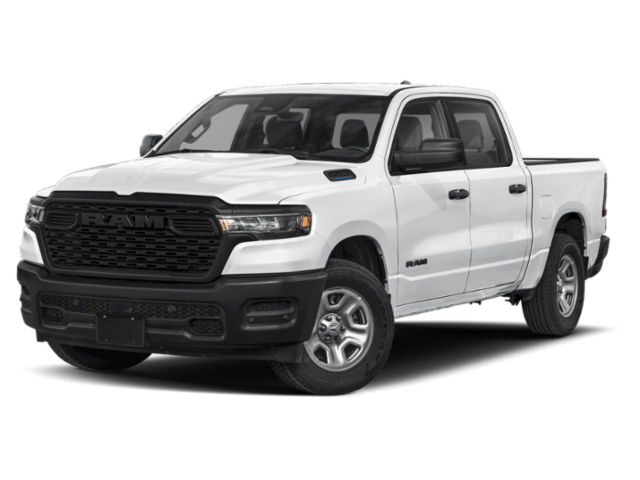Bright White Clear-Coat Exterior Paint 2026 RAM 1500 Express Crew Cab 4WD Pickup Truck Four-Wheel Drive 8-Speed Automatic