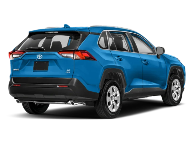 Certified Used 2021 Blue Toyota LE image 2