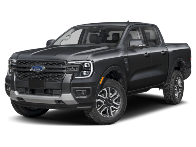 Shadow Black 2026 Ford Ranger Lariat SuperCrew 4WD Pickup Truck Four-Wheel Drive