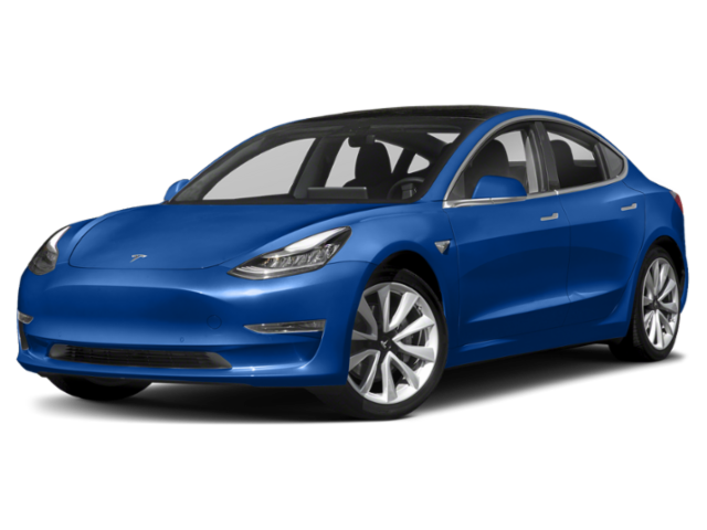 Used 2020 Blue Tesla Standard Range Plus image 1