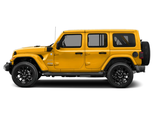 Used 2021 Black Clearcoat Jeep Unlimited Rubicon 4xe image 3