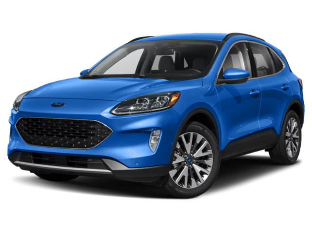Used 2021 Velocity Blue Metallic Ford Titanium image 1