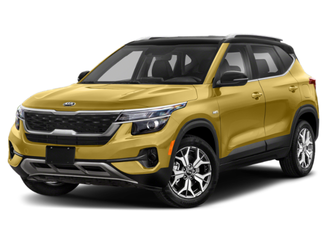 Used 2021 Starbright Yellow/Black Roof Kia S image 3
