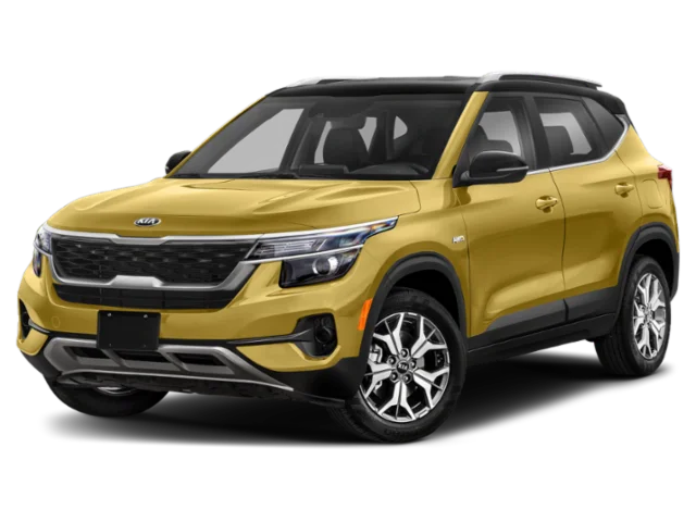 Used 2021 Starbright Yellow/Black Roof Kia S image 3