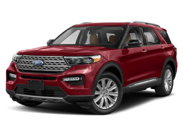 Used 2021 Rapid Red Metallic Tinted Clearcoat Ford Limited image 1