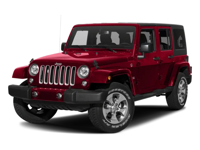 Used 2017 Red Jeep Unlimited Sahara image 1