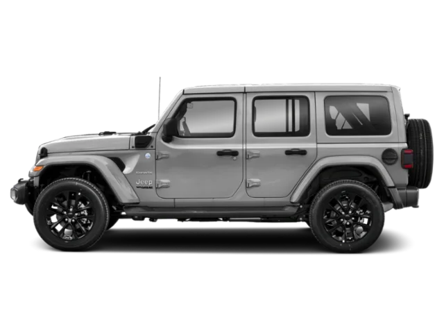 Used 2022 Gray Jeep Unlimited Rubicon 4xe image 3