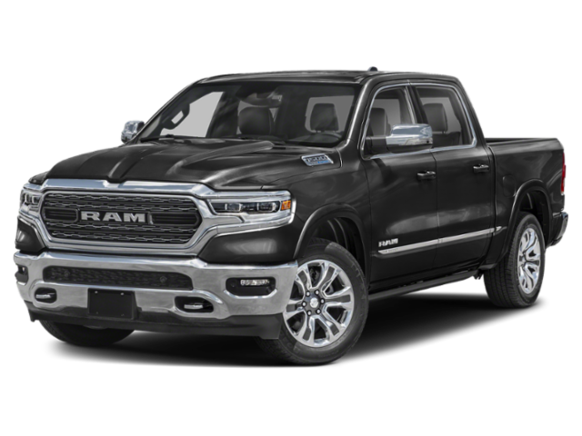 Used 2023 Diamond Black Crystal Pearlcoat Ram Limited image 1