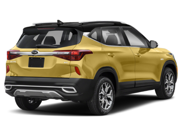 Used 2021 Starbright Yellow/Black Roof Kia S image 4