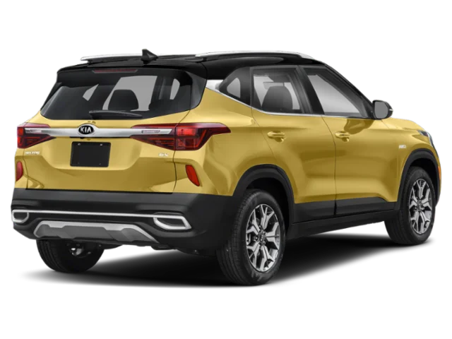 Used 2021 Starbright Yellow/Black Roof Kia S image 4